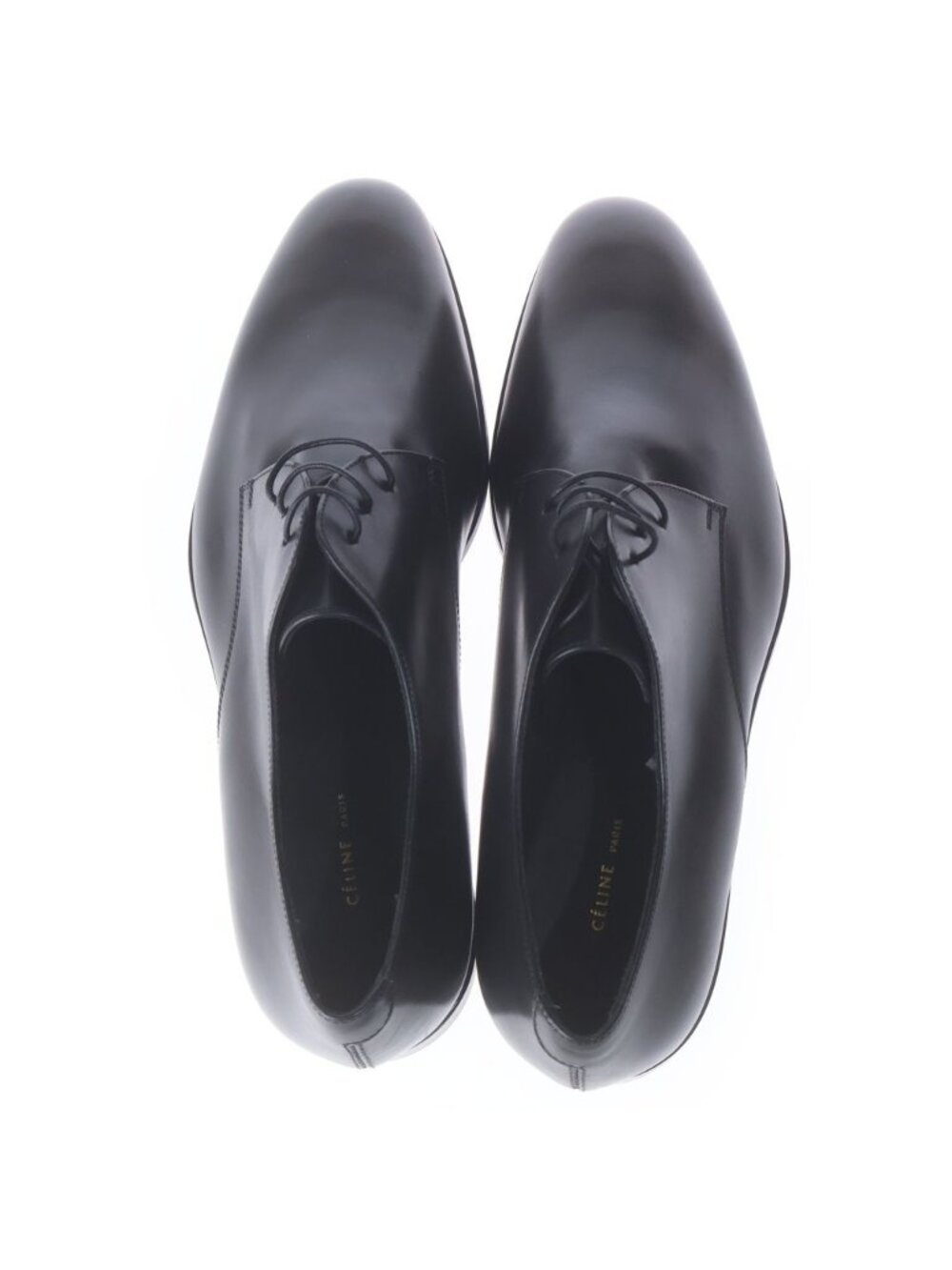 Celine Low Cut Leather Dress Shoes Black - Picture 4 of 6